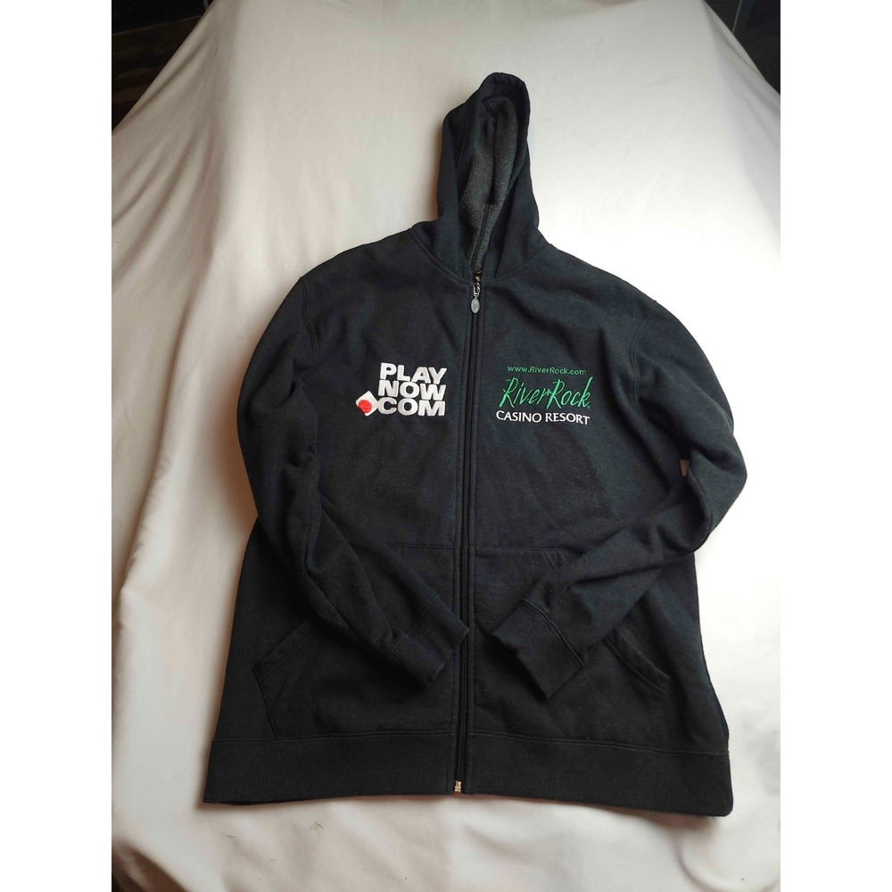 Teepee River Rock Casino Resort Hoodie Jacket Mens M Sporty Streetwear Souvenir